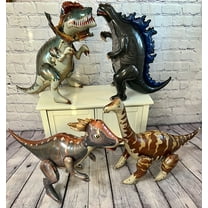 Dinosaur Balloon Set of 4 JUMBO Mylar Walking Foil Balloons