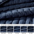 thumbnail image 2 of Juego de colcha WDCOZY Queen color azul marino de 3 piezas, 2 of 8
