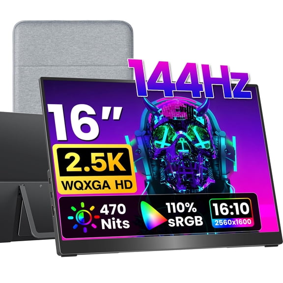 Monitor portátil VisionOwl de 16" 2.5K QHD 144 Hz USB-C HDMI