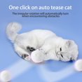 thumbnail image 3 of AMERTEER Smart Interactive Cat Toy Ball  Automatic Rolling Pet Toy  Batteries Operated Auto on Kitty Toy with Bell and Built-in LED Red Light for Indoor Cats, 3 of 6