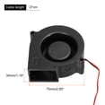 thumbnail image 2 of DC Sin-Escobillas Ventilador Enfriamiento Soplador Ventilador Enfriador 7530 75x75x30mm DC12V 0.2A para Laptop CPU GPU Gráficos Tarjeta 3D Impresora 2uds, 2 of 7