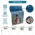 thumbnail image 6 of Dark Blue Snowman Christmas Table Runner 36 Inches Long Farmhouse Dress Scarves, Xmas Tree Snowflake Gifts Dining Tablerunner for Coffee Table/Kitchen Island/Party Décor, Small 13" x 36", 6 of 8