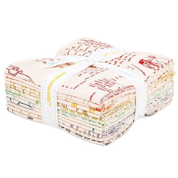 Riley Blake - TYPE/ography Fat Quarter Bundle "B" by Lori Holt 12 pcs