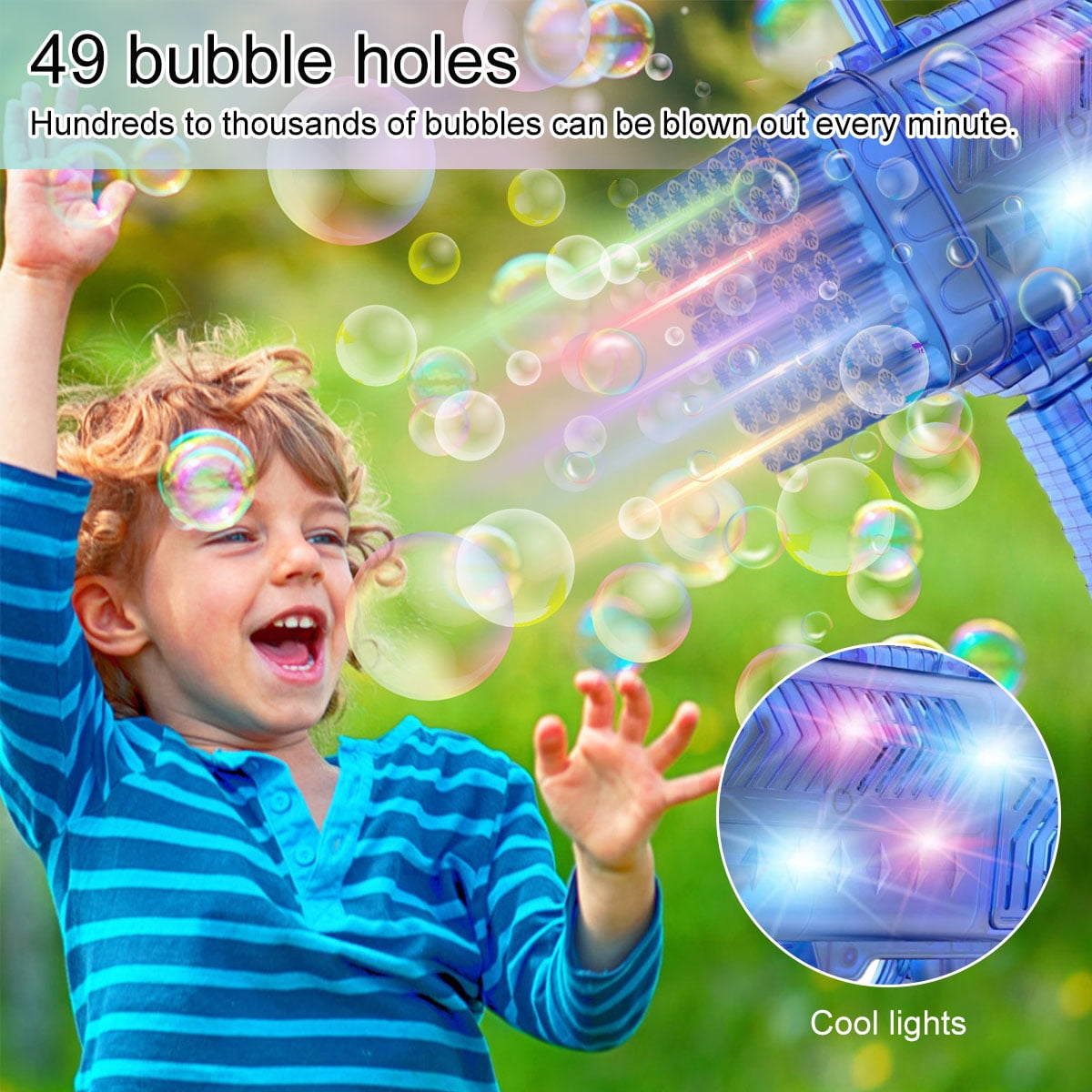 Buy ZTOO Gatling Bubble Machine 49 Holes High Output Electric Bubble