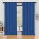 thumbnail image 1 of Cortinas Blackout Azules 52 x 96 Pulgadas, Juego de 2 Cortinas Negras con Ojales Aisladas Térmicamente, Reducen el Ruido y Oscurecen la Habitación para Recámara, Sala de Estar, Protección de Privacid, 1 of 7