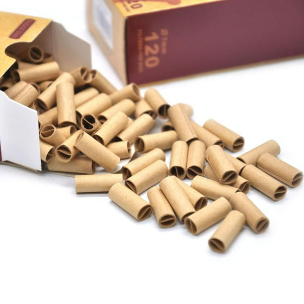 120pcs/caja filtración fumar rodillo papel desechable filtración de cigarrillo papel rodante accesorios prácticos de cigarrillos