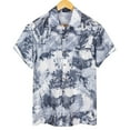 thumbnail image 2 of Summer Saving!Father Day Sale Deals!YANHAIGONG Hawaiian Shirt for Men,Flower Beach Shirts for Men,Casual Tropical Shirts Short Sleeve Floral Casual Button Down Turndown Collar Summer Hawaiian Shirt, 2 of 4