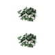 thumbnail image 1 of Yuarrent Decoración de flores de hiedra respetuosa con el medio ambiente de tela, elegante para boda o hogar, decoración de boda, de blanco 2piezas, 1 of 6