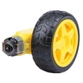 thumbnail image 2 of Motor eléctrico de CC con rueda de neumáticos de plástico TT Motor 3-6V Motor de engranajes de doble eje TT Motor de caja de engranajes magnética para Arduino Smart Car, 2 of 5