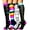 Black Yellow White Black, variant on 4 Pairs Copper Compression Socks for Women & Men Circulation 15-20 mmhg - Better Blood Flow, Swelling, Best Support for Medical, Running, Nursing