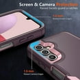thumbnail image 3 of for Galaxy A14 5G Phone Case,Samsung A14 5G Case [Shockproof] [Dropproof] [Screen Protector],Heavy Duty Protection Phone Case Cover for Samsung Galaxy A14 5G (WineRed Pink), 3 of 14