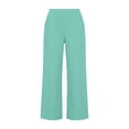 thumbnail image 6 of Linen Capri Pants for Women Straight Leg Loose Fit Summer Capris High Waisted Pull On Casual Cropped Trousers with Pockets, 6 of 7