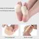 thumbnail image 5 of Almohadilla de esponja que no deja marcas para el antebrazo, plantilla para tacones altos que absorbe el sudor, calcetín de cinco dedos, almohadilla desodorante de algodón para mujer de tamaño medio, 5 of 5