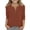 Coffee, variant on Petite Fit Shirt Button down V Neck 3/4 Sleeve Cute Casual Blouse Top Blue 110
