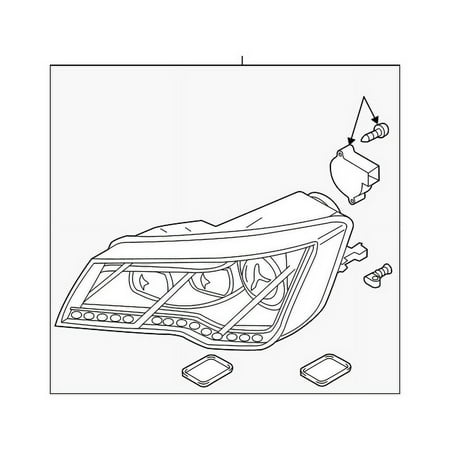 Genuine OE Audi Composite Headlamp - 4G8-941-774-H