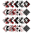 thumbnail image 2 of Soimoi 40Pcs Poker Card Print Precut Fabrics Strips Roll Up 1.5 inches Cotton Jelly Rolls For Quilting - White & Black, 2 of 9
