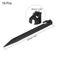 thumbnail image 2 of Uxcell 8.8 Inch Plastic Camping Tent Stakes Pegs with Hook Black 16Pcs, 2 of 6