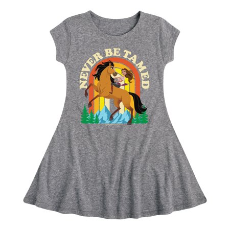 

Spirit Riding Free - Never Be Tamed - Toddler And Youth Girls Fit And Flare Dress