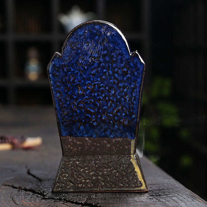 Creative Halloween Skull Incense Burner Waterfall Smoked Incense Holder Ceramic Censer Handicrafts Home Decor Ornaments