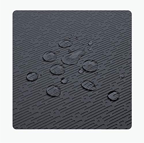 Extra Thick TPE Yoga Mat - 72"x 32" Thickness 1/2 Inch -Eco Friendly SGS Certified - With High Density Anti-Tear Exercise Bolster For Home Gym Travel & Floor Outside Black