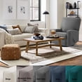 thumbnail image 4 of Harkawon Swivel Rocker Recliner Chair, High Back Glider Recliner with Linen Fabric, Ergonomic Rocker Chairs for Small Spaces& Living Room , Dark Grey, 4 of 8