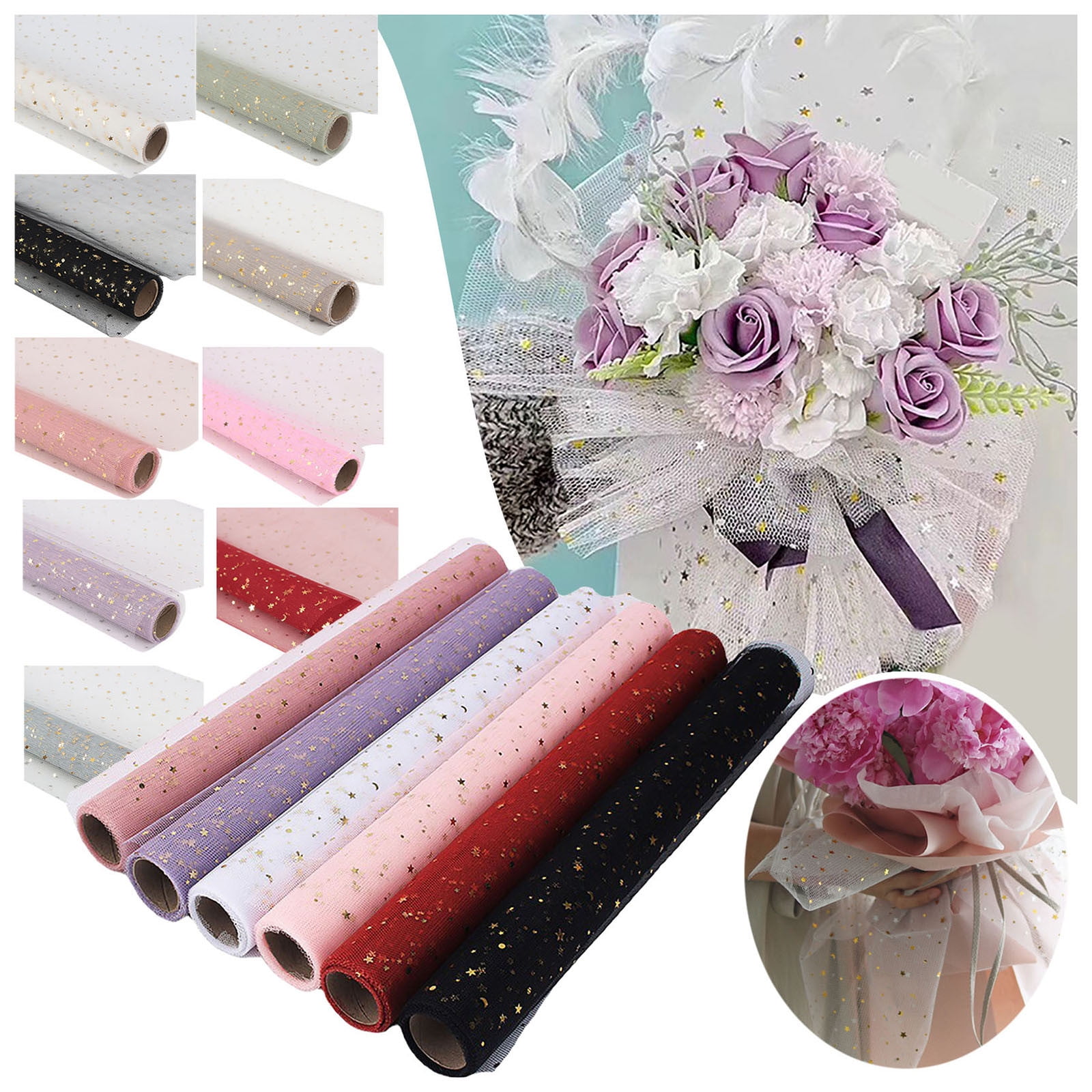 5Yard/roll 50CM wide Flower Packaging Paper Wrapping Paper Bouquet