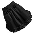 thumbnail image 1 of EXHUMKY Delantal De Cintura Negro Para Mujer Con Volantes Y Bolsillos De Poliéster Ideal Para Y Fiesta, 1 of 8