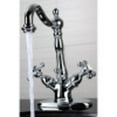 thumbnail image 3 of Kingston Brass KS1431BX Vintage Two-Handle Bathroom Faucet with Brass Pop-Up and Cover Plate, Polished Chrome, 3 of 4