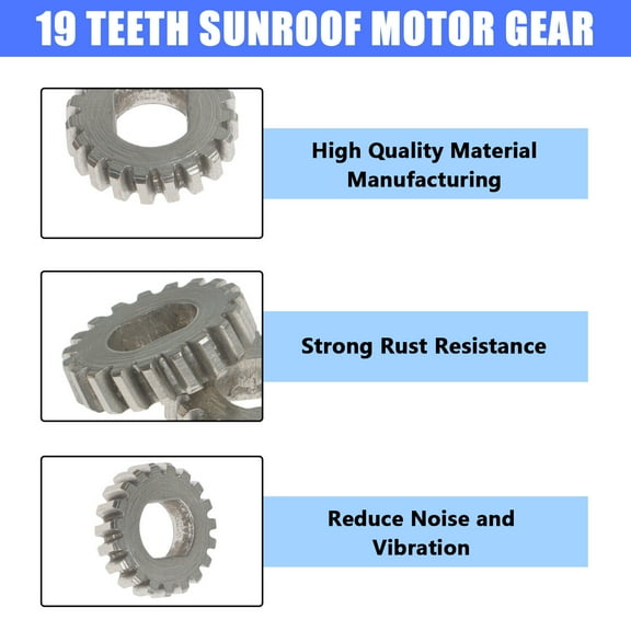 Set of 2 19 Teeth Sunroof Motor Cog Wheel Gear Fit for BMW Mini Cooper