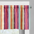 thumbnail image 3 of Ambesonne Colorful Window Valance, Lines Torn Effect, 54" X 18", Multicolor, 3 of 5