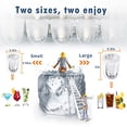 thumbnail image 3 of CROWNFUL Máquina para hacer hielo para encimera, 9 cubitos de hielo listos en 7 minutos, cubos de hielo bala de 26 libras en 24 horas, máquina de hielo eléctrica con cuchara y cesta, 3 of 5