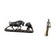 thumbnail image 5 of Escultura moderna de toro y dama tribal africana de Feng Shui, figura única de animal y mujer para escritorio, decoración del hogar y regalos de cumpl, 5 of 8