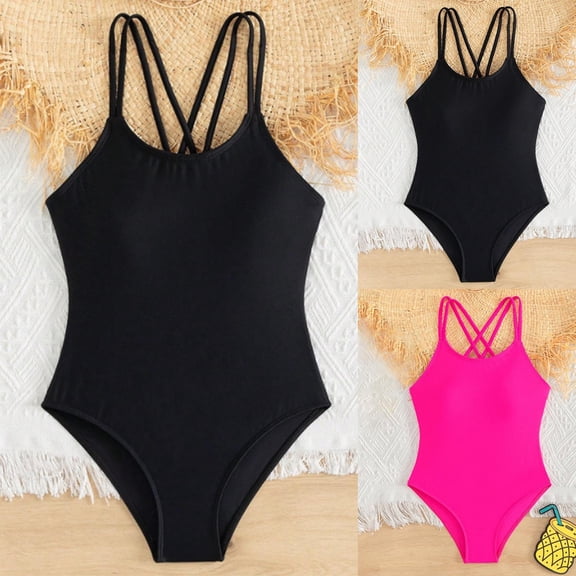 CAIXIA Girls Swimsuit One Piece Girls Bathing Suits Adjustable Straps Tropical Floral Toddler Swimsuit Girl Ruched Cut Out Stretch for Swim Team Beach Swimwear