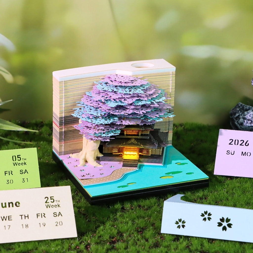Miiottaa Twenty twenty six Blossomy Theme Weekly Planner With Removable Panes For Record Bookmarks And Gift Offering