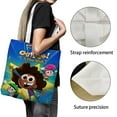 thumbnail image 3 of The Fairly OddParents: A New Wish Bolso de tela con estampado de lienzo para mujer, bolsa de compras reutilizable y estética, con cremallera interior, regalo para mujer, 35 × 40 cm., 3 of 6