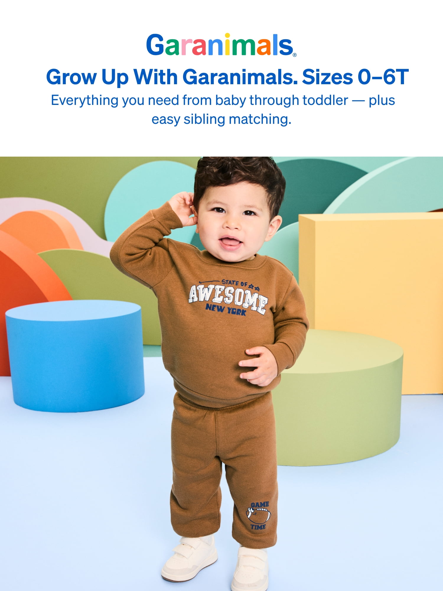 Garanimals Baby & Toddler Boys Fleece Sweatpants, Sizes 0-6T