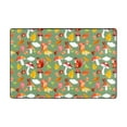 thumbnail image 1 of XMXT Non-Slip Area Rug, Autumn Mushroom Squirrel Polyester Rugs for Living Room, 36 x 24 inches, 1 of 9