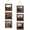 Distressed Brown, variant on 6x6 Collage Picture Frames Set of 2, Rustic Wooden Real Glass Vertical Hanging 3 Opening 6 by 6 Photo Frame, Rustic Brown