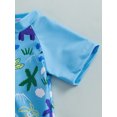 thumbnail image 6 of aturustex Little Boys 3pcs Rash Guard Swimsuit Outfits 0-5T Toddler Baby Cartoon Print Zipper T-Shirt Short Sleeve Shirts Crew Neck Tops and Swim TrunSummer Beachwear Holiday Party Swim Pool, 6 of 6
