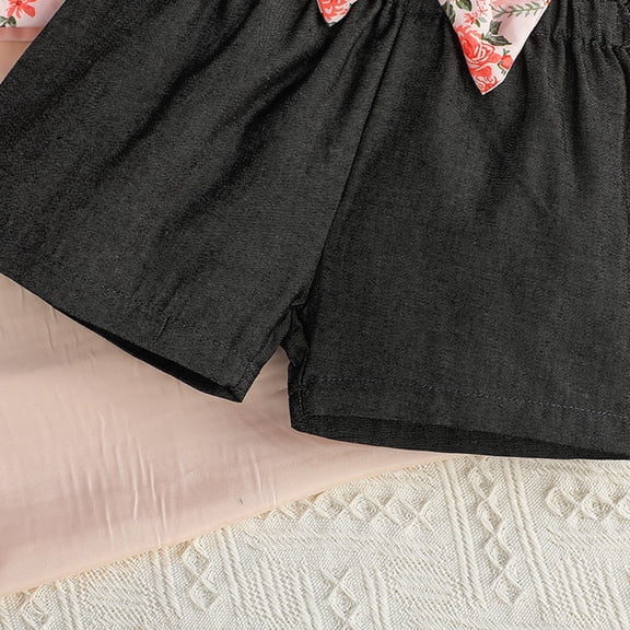 Vedolay Girl's Shorts Sets Toddler Girls Clothes Summer T-Shirt and Shorts Set,Pink 12-18 Months