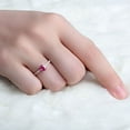 thumbnail image 4 of Classic 1 Carat Ruby and Diamond Engagement Ring in Rose Gold, 4 of 4