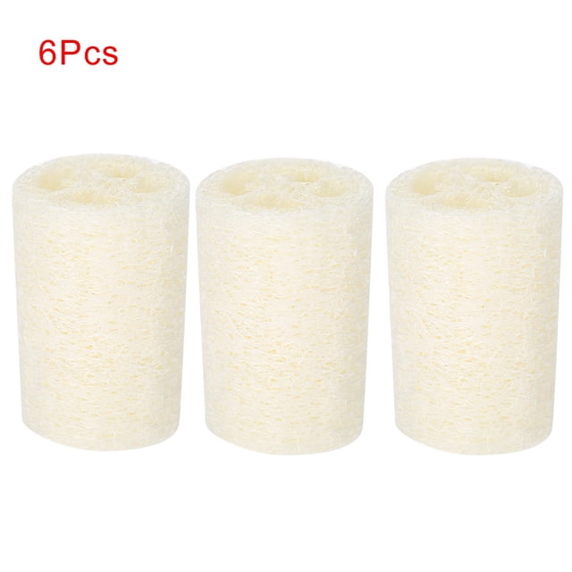 Esponja de lufa natural NikouMX 6 piezas multifuncional