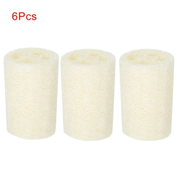 Esponja de lufa natural NikouMX 6 piezas multifuncional