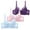 Pink+Purple+Light Blue, variant on adviicd Maidenform Bras for Women Women's Underarm-Smoothing with Seamless Stretch Wireless Lightly Lined Comfort Bra(Beige+Purple+Light Purple,95C)