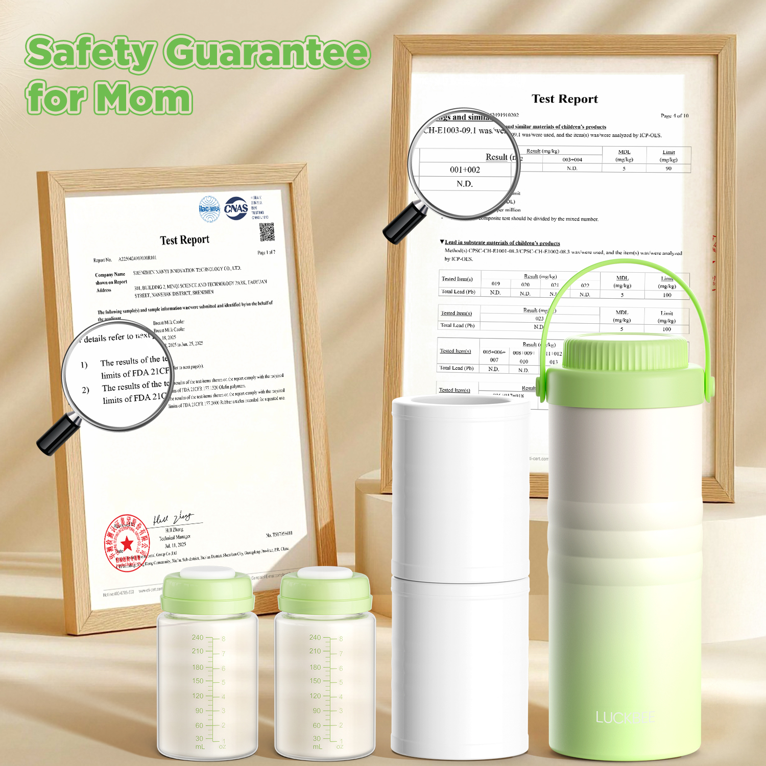 Flooyes Breast Milk Cooler Green