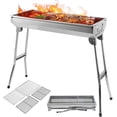thumbnail image 1 of Asador De Carbón Premium Portátil - Parrilla Plegable De Acero Inoxidable Para Carne Asada - Fácil De Limpiar Y Transportar, 1 of 6