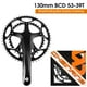 thumbnail image 5 of Plato De Bicicleta De Carretera Sunnimix Aleación De Aluminio 130BCD Negro, 5 of 8
