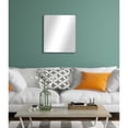 thumbnail image 3 of Modern Rustic  Frameless Wall Mirror Brass Round Clips 26.5/72 - Bronze/Gold, 3 of 5