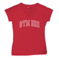 thumbnail image 5 of Gym Bro Women's V-Neck T-shirt Fitness Alpha Sigma Workout Rat Pump Cover Rizz, 5 of 7
