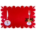 thumbnail image 2 of Set de Table de Noël Non-Tissé Santa Adorable Tapis de Table Décor de Vacances, 2 of 10